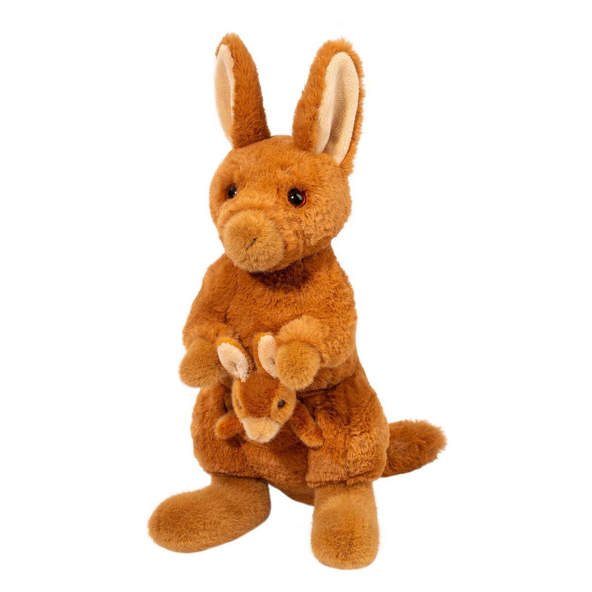 Douglas Cuddle Toys Kira Kangaroo with Joey Finger Puppet