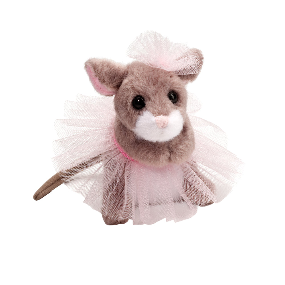 Douglas Cuddle Toys Tippy Toe Mouse with Tutu