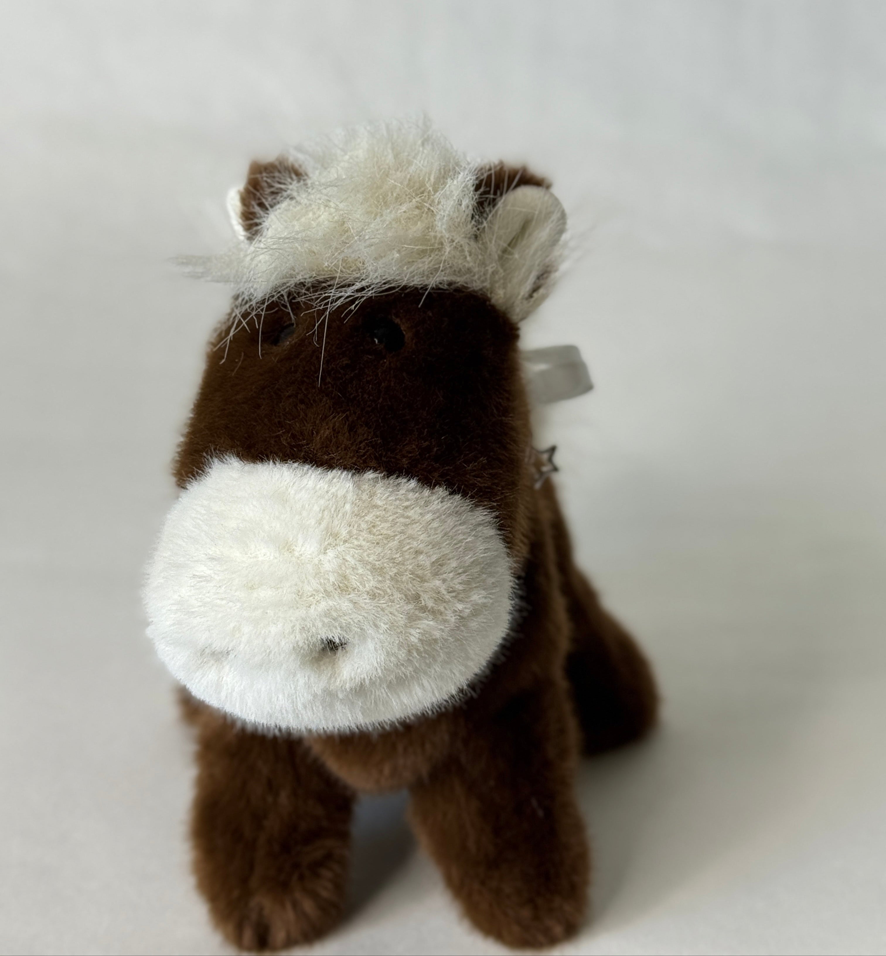 Wrangler The Chestnut Horse Stuffed Animal - 15" Long Plush Toy For Kids & Collectors