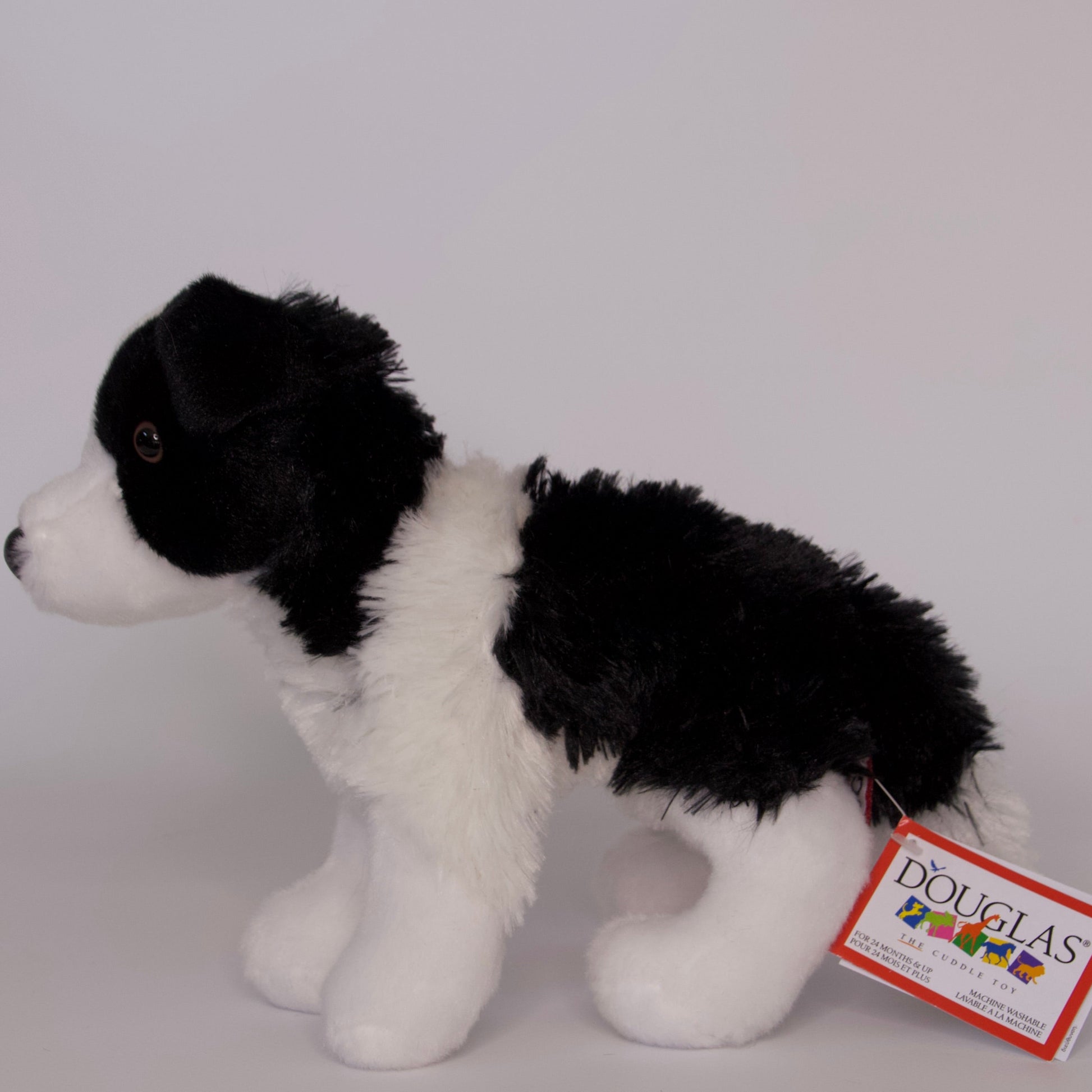Douglas Border Collie Plush Toy – Realistic, Soft & Cuddly Stuffed Dog, 20cm Long